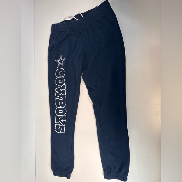 NFL Dallas Cowboys Womens Navy Joggers with Logo - Picture 2 of 9